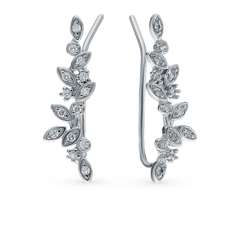 

Silver earrings with cubic zirconia sunlight sample 925