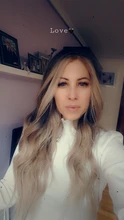 EASIHAIR-pelucas onduladas de cuerpo largo para mujer cabello sintético degradado, negro, marrón, Rubio, Cosplay, parte media Natural, resistente al calor