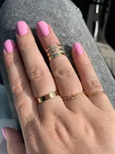 Conjunto de 7 Uds. De anillos de aleación de Metal para mujer, sortija de dedo con apertura redonda hueca para chica, regalos de boda para fiesta