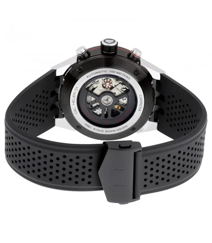 TAG HEUER CARRERA CALIBRE HEUER 01 AUTOMATIC SKELETON DIAL STEEL WATCH CAR2A1Z. FT6044