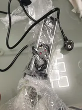 COSWALL para POP 3 hembra 2 puerto de carga USB de la Mesa de cocina toma para escritorio retráctil enchufe de la UE de cuerpo de aluminio de fondo azul