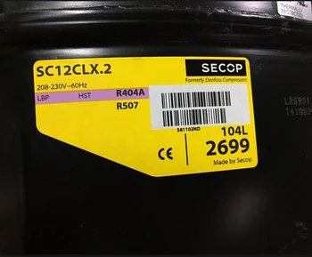

Compressor SECOP low TEMP. SC12CLX.2 12.87cc R404A 507/3/8CV