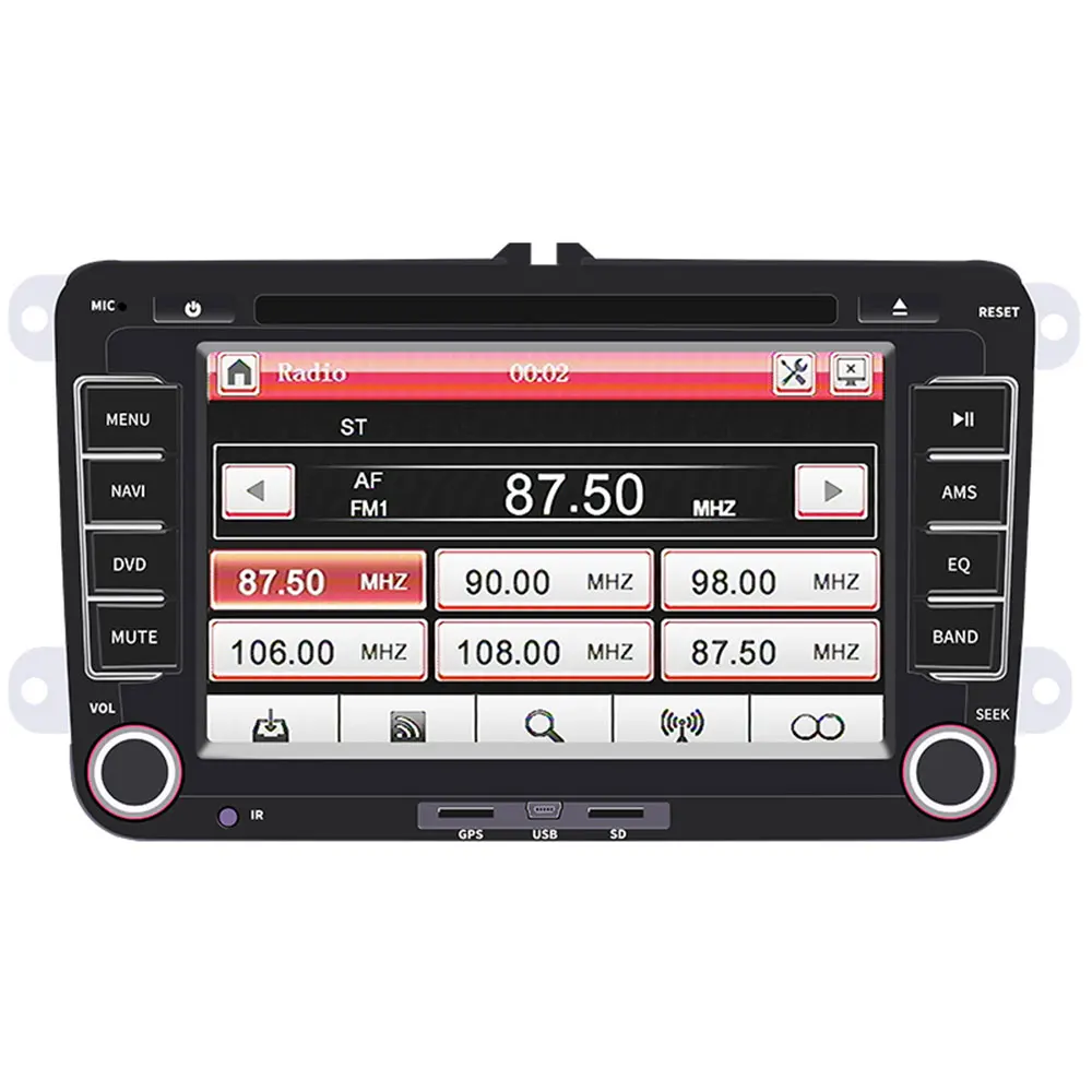 only radio Player " автомобильный DVD Радио мультимедийный плеер авторадио для Volkswagen Polo Golf 5 Passat b6 b5 SEAT leonTiguan Skoda Octavia с камерой - Цвет: only radio Player