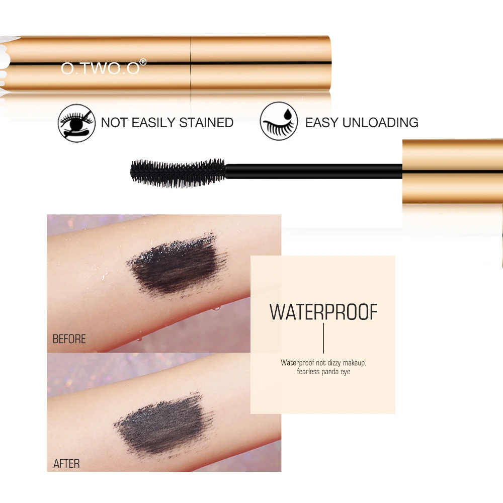O.TWO.O 2pcs Eyelash Makeup Set Eyelash Growth Serum Black Mascara Moisturizing Extension Enhancer Lengthening Thicker eye makeup set makeup set makeup kit