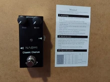Pedal de efecto de guitarra Mini, DC 9V, con Control de intensidad