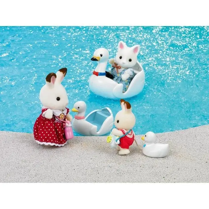 sylvanian swan boat set