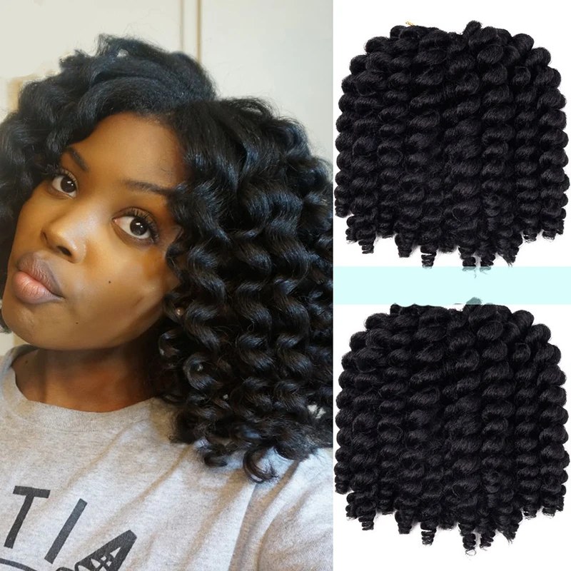 Jumpy Wand Jamaican Bounce Curl вязаные крючком волосы для плетения удлинители волос Омбре