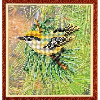 

B217 set for embroidery with beads 'Tiny ''crown, 14x16 cm