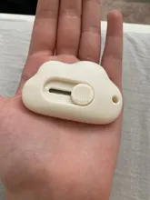 Minicuchillo de utilidad portátil, cuchilla de corte de papel, material de papelería Escolar, papelería, Color nube