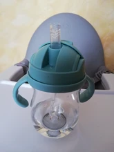 Biberón de gel de sílice para alimentación de bebés, vasos, botellas de agua para niños, taza con pajita, bebedero infantil