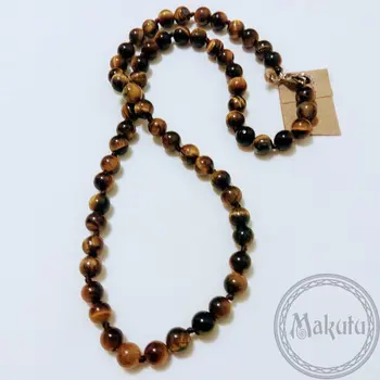 

Beads from the tiger's eye, 48 cm