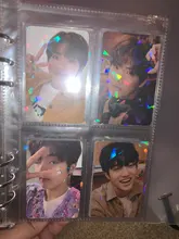 Película de tarjeta parpadeante láser de vidrio de Gema rota, funda holográfica para tarjeta de foto, Idol, Tarot, YGO Ultra, Protector de tarjeta, 100 Uds.