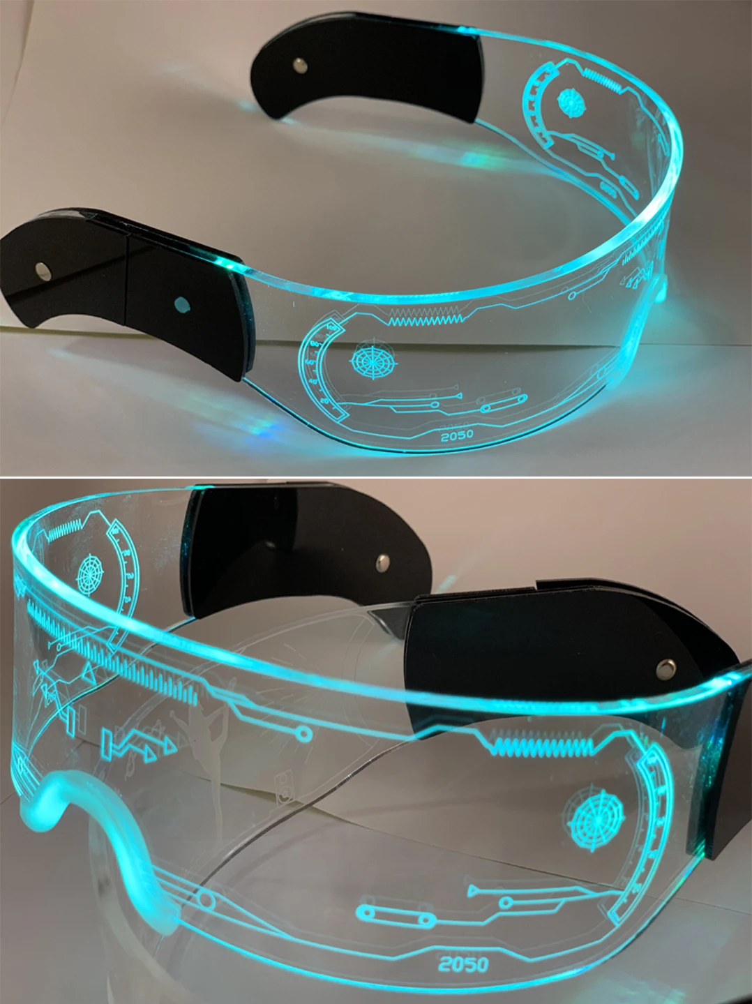 Lunettes moches LED lumineuses