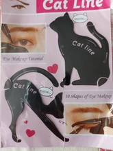 Beauty-plantillas de molde para cejas para mujer, 2 unids/lote, utensilio de maquillaje para ojos, delineador, plantilla moldeadora