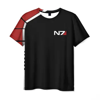 

Men's T-shirt 3D Mass Effect N7