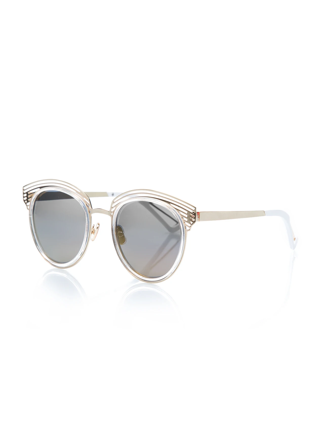 

Women's sunglasses ldy 1993 52 metal yellow organic oval aval 55-18-145 lady victoria