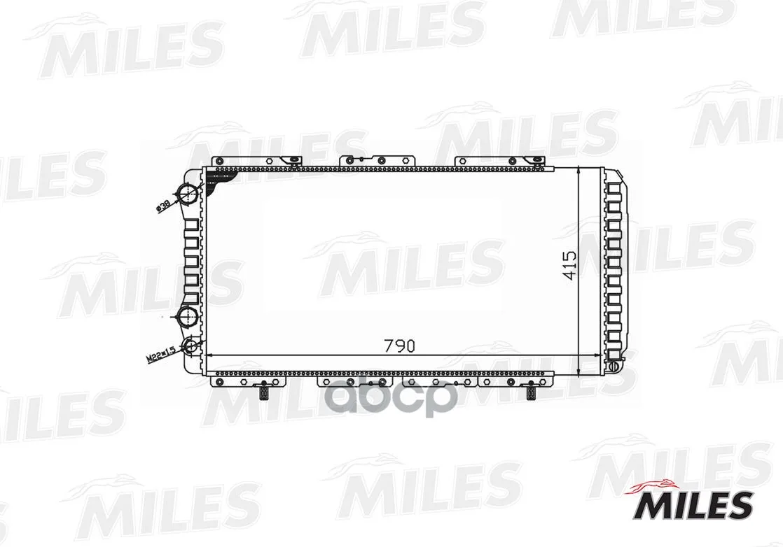 Радиатор Fiat Ducato/Citroen Jumper/Peugeot Boxer 2.0/1.9d-2.8td 94- Miles Acrm032 Miles арт. ACRM032