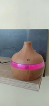 SaengQ-humidificador de aire eléctrico, difusor de aceites esenciales ultrasónico de grano de madera, minigenerador de niebla con USB, luz LED