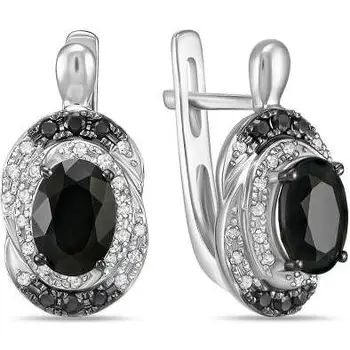 

Lucas gold earrings with sapphires and diamonds in red gold