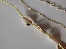 Docona-tobilleras con abalorios de concha de cristal para mujer y niña, tobillera gótica, cadena de oro, joyería para pies, 4 unidades, 7117