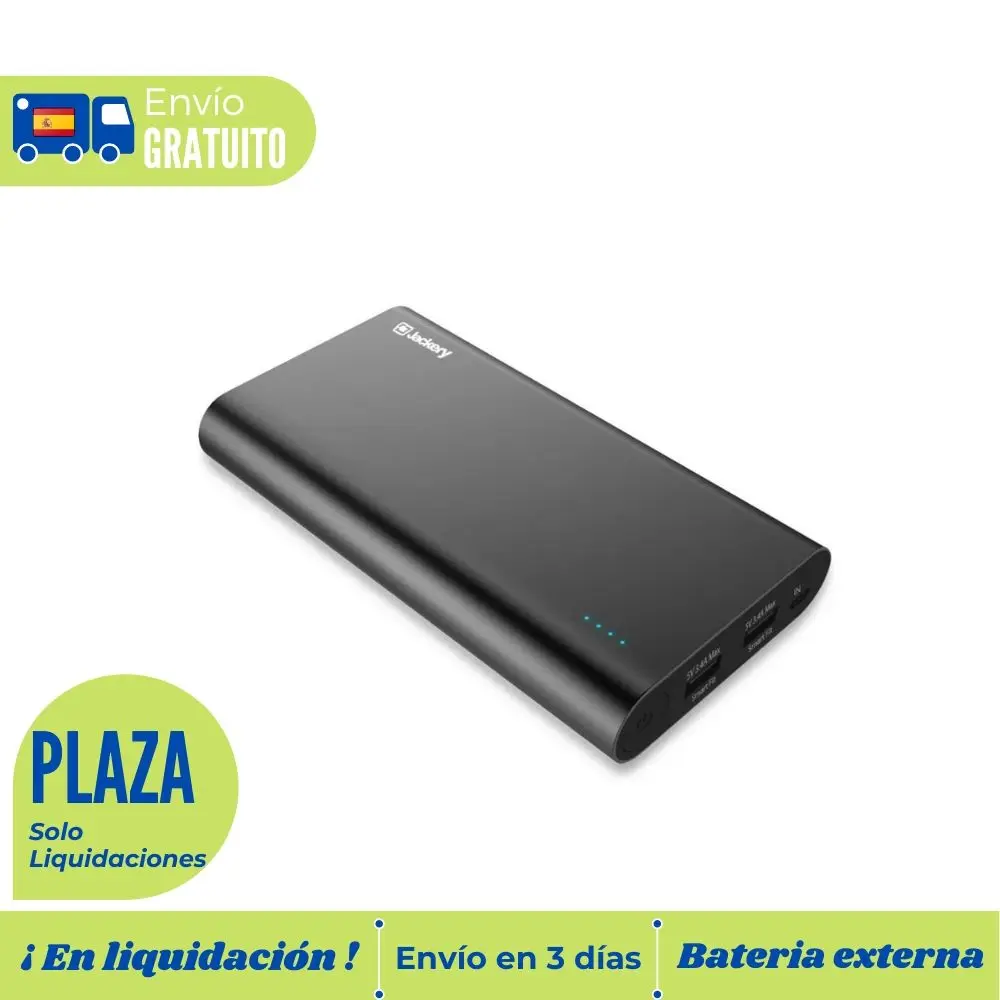 Chargeur portable 20100 mAh Jackery, Power Bank cell phone fast charge, works with IOS, gaming device, Android Chargeur portable 20100 mAh Jackery, Power Bank cell phone fast charge, works with IOS, gaming device, Android