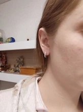 ANENJERY 925 de plata esterlina Simple circón de una sola fila pendientes para las mujeres brincos oorbellen pendientes de botón pendientes S-E14