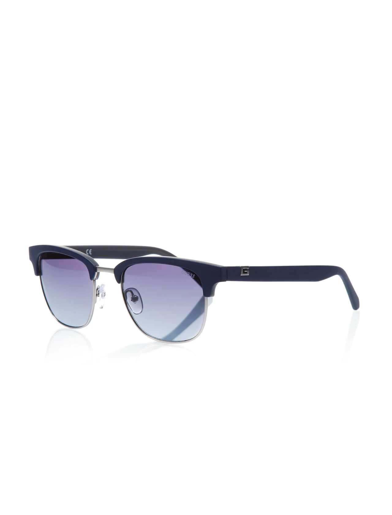 

Unisex sunglasses gu 6895 91b clubmaster navy blue organic square square 52-21-140 guess