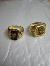 Anillo de moda FDLK para hombre, anillo de doble águila, Imperio Ruso, Punk, Color dorado, brazos del anillo grande ruso