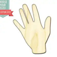 10 Фанд деревянные вырезанные-на заказ Выберите свой размер-лазерная резка Деревянные Художественные товары для рукоделия Настенный декор свадебный детский DCS0218