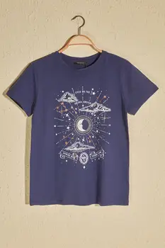 

Trendyol Printed Basic Knitted T-Shirt TWOSS20TS1602