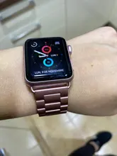 Correa de acero inoxidable para Apple Watch Series 6, 5, 4, 3, 2, 40mm, 44mm, 42mm, negro, adaptador para iWatch Band 4, 3, 38mm