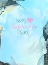 Body de verano de manga corta para niños y niñas, mono informal para el primer día del padre