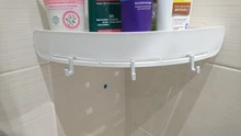 Shelf-Organizer Shampoo-Holder Caddy Corner-Shelf Shower-Storage Bathroom Plastic Snap-Up