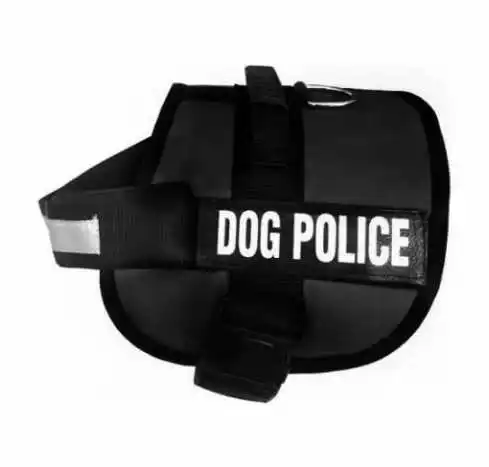 Police Dog Dog Harness NO PULL Reflective Breathable Adjustable Pet Harness For Small large Dog Harness Vest With Custom patch