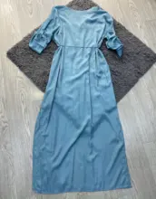 Tunic Beach Cover-Up Sarong Kaftan Swim-Wear Long Cotton -Q1111 Saida-De-Praia Vestido