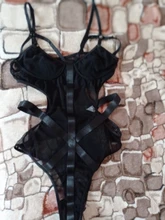 Lace Bodysuit Overalls Body-Bandage Gagaopt HALTER Black Women Patchwork