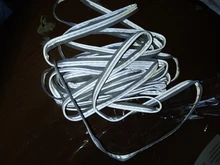 Tira reflectante plateado brillante EN471, bolsa de ropa, cuerda reflectante de advertencia