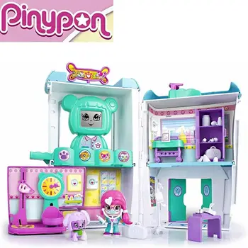

PINYPON, Pet hospital, Pinypon toys, house pin and pon, includes doll and dog, action figures, house dolls