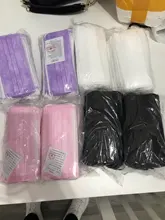 Mascarilla desechable no tejida de 3 capas para adultos, máscara facial transpirable con elásticos, 5 a 600 Uds., color negro y rosa, envío rápido