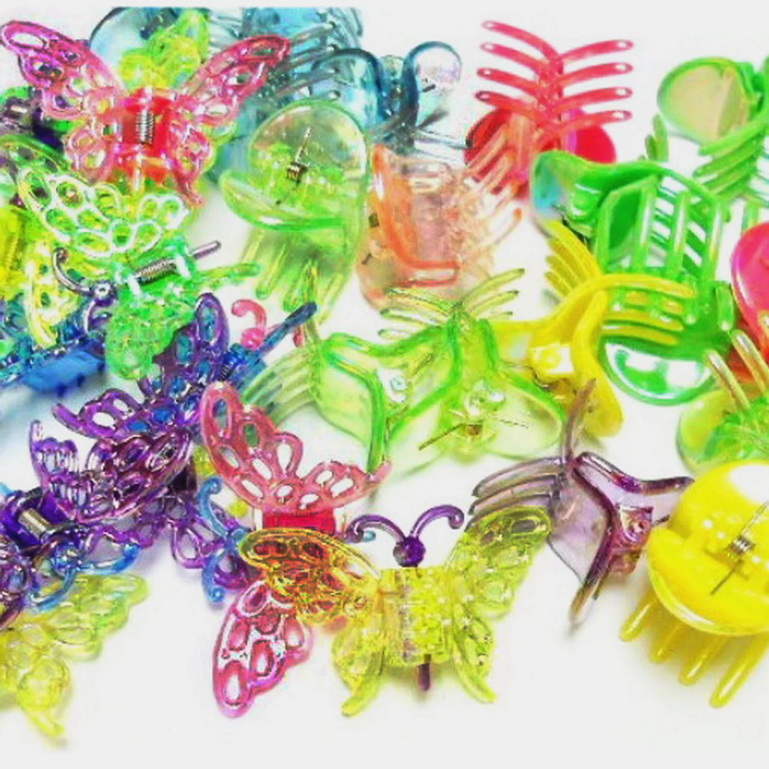 

100 pcs, Mini Butterfly Hair Clips, Pretend Toys, Dress Up Toys, Pinata Filler, Carnival, Christmas, Kids Party Favor, Souvenirs