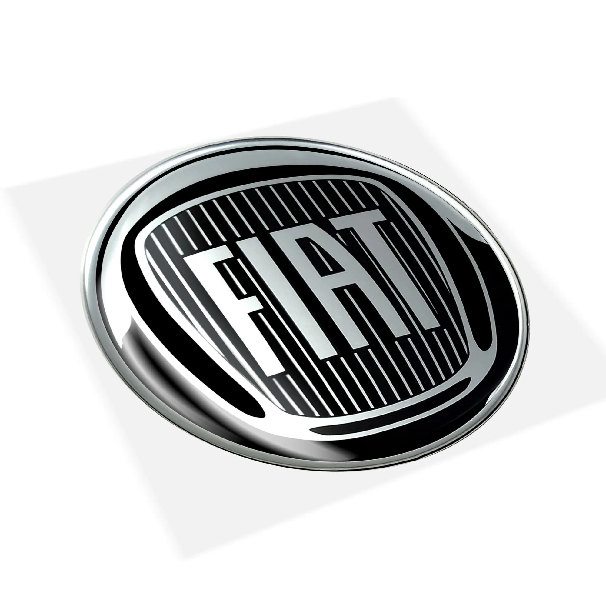 koffer overeenkomst telegram Adhesive Sticker 3d Resin Official Fiat, Logo Emblem Round Black And White  For Interior Exterior Car Customization, Durable Long Lasting Bright With  Uv Filters Anti-yellowing - Car Stickers - AliExpress