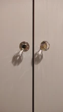 Furniture Hardware Wardrobe-Handle Drawer Pulls Cupboard Glass Knobs Cabinet-Door Diamond
