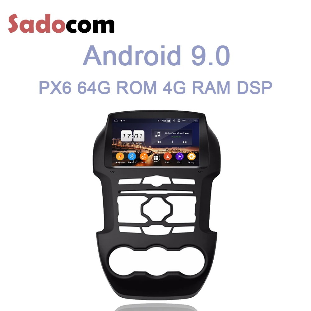 " DSP 2 din Android 9,0 dvd-плеер для автомобиля 8 ядро+ 4G+ 64G gps карта RDS Bluetooth 4,2 для Ford Ranger 2011 2012 2013