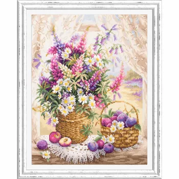 

100-182 embroidery kit wonderful needle 'Summer flavor' 32x40 cm