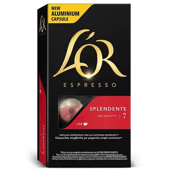 

SPLENDENTE L'OR, 10 capsules aluminum compatible NESPRESSO