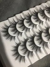 Pestañas postizas de visón 3D, 5/8/10 pares, naturales, suaves y esponjosas, voluminosas, largas y espectaculares, maquillaje de extensión de pestañas cruzadas