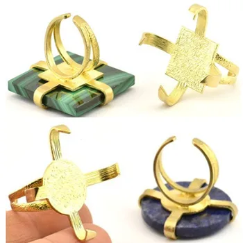 

Raw Brass. Ring Settings 4 Claw Ring With 1 Stone Setting - N1150.n1142.N1274.