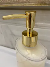 Plastic Soap Pump Liquid Lotion Gel Dispenser Replacement Jar Tube Tool Gold/Silver