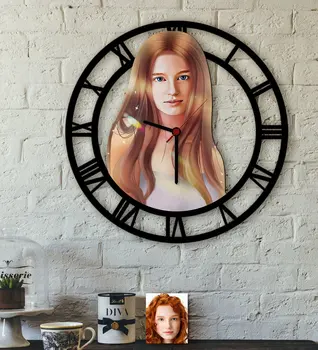 

Personalized Women 'S Abstract Caricature Of Wood Wall Saati-21