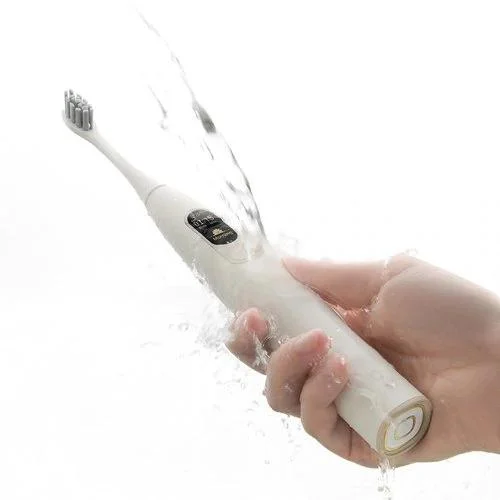 Tanie Kwadratowa gwarancja OCLEAN X szczotka elektryczna akumulatorowa inteligentna soniczna szczoteczka do zębów ekran wybielający kolor